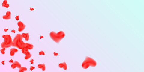 Hearts of confetti for valentines day