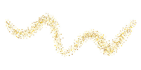 Golden glitter confetti