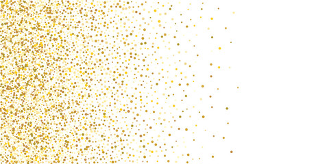 Golden glitter confetti