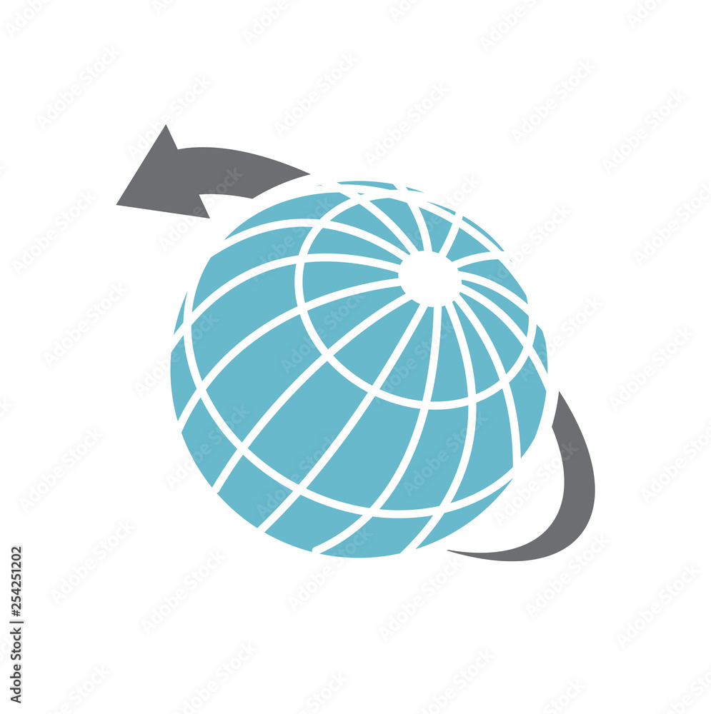 Poster globe related icon on background for graphic and web design. simple vector sign. internet concept sy