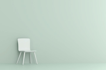 chair in living room. Minimal style concept.