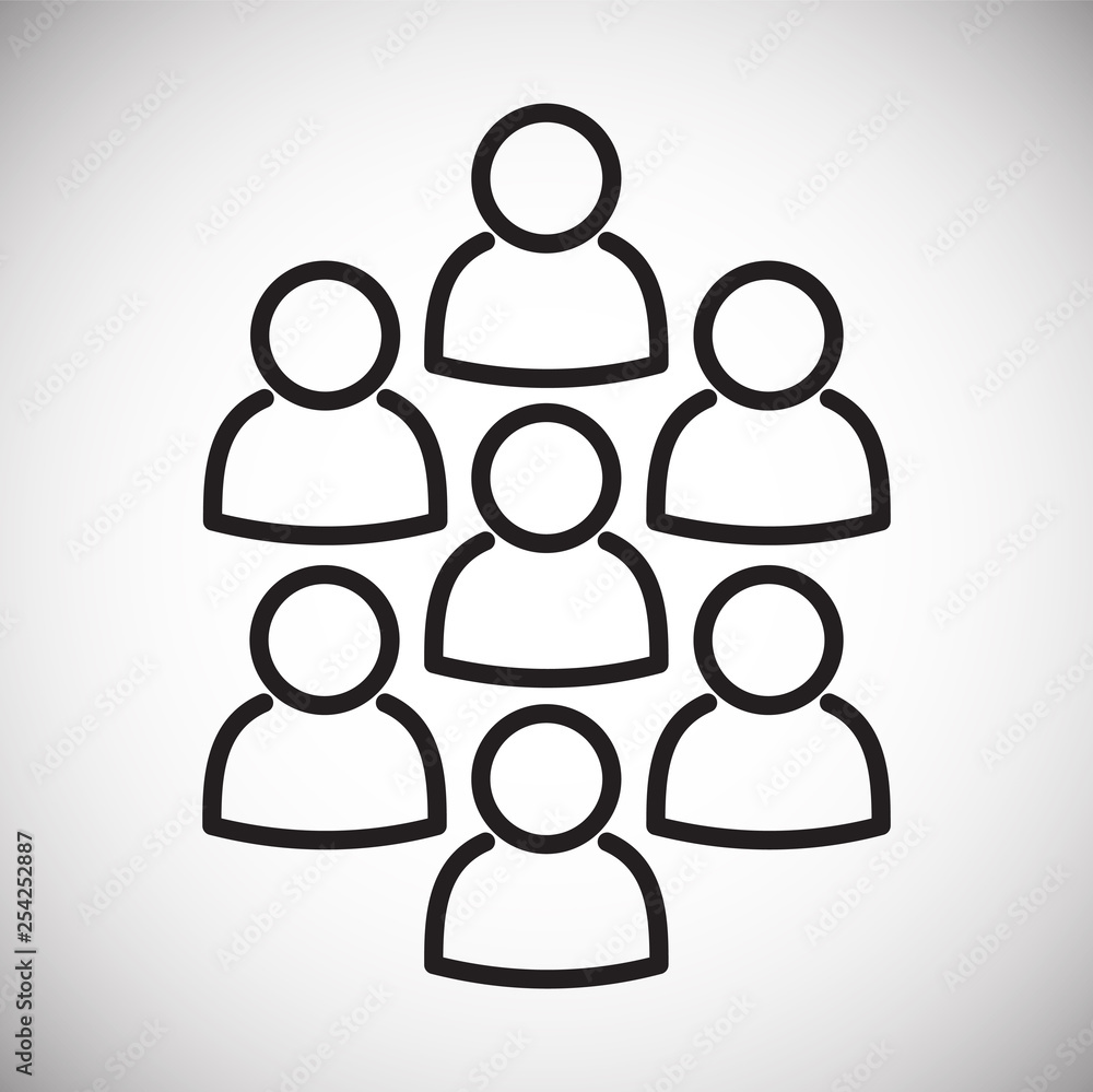 Poster group icon on background for graphic and web design. simple vector sign. internet concept symbol for