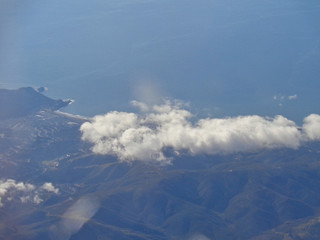 Fototapeta premium view from the window planes to landscapes