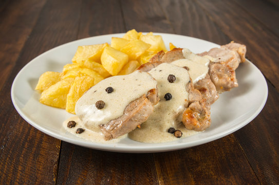 Solomillo de cerdo a la pimienta