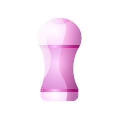 Small butt plug or vibrator stimulator isolated on white background