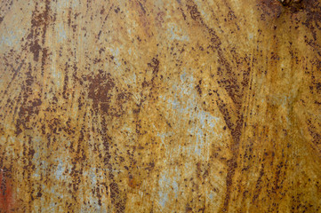 Cracked paint on rusty metal