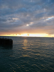 sunset over the pier in Florida