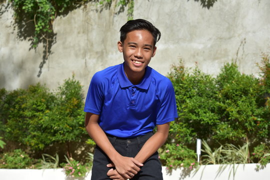 Happy Filipino Teenager Boy