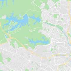 Downtown vector map of Singapore, Singapore