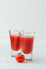 Bloody Mary Cocktail in glasses