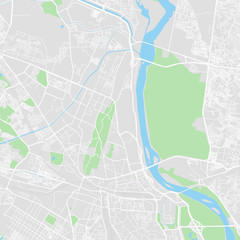 Obraz premium Downtown vector map of Delhi, India