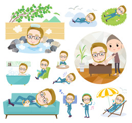 blond hair businessman_relax