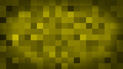 Yellow motion abstract background colorful pixels flashing and switch. Animation background glowing of mosaic tiles. Moving technologic squares with shine light. Abstract Red Squares background
