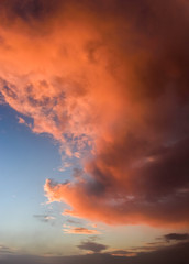 dramatic sky with clouds
