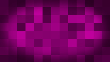 Pink motion abstract background colorful pixels flashing and switch. Animation background glowing of mosaic tiles. Moving technologic squares with shine light. Abstract Red Squares background