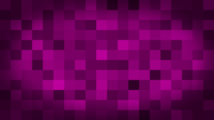 Pink motion abstract background colorful pixels flashing and switch. Animation background glowing of mosaic tiles. Moving technologic squares with shine light. Abstract Red Squares background