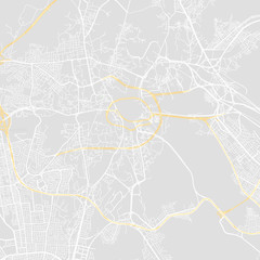 Obraz premium Downtown vector map of Mecca, Saudi Arabia