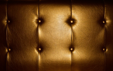 The texture of the leather furniture gold color
