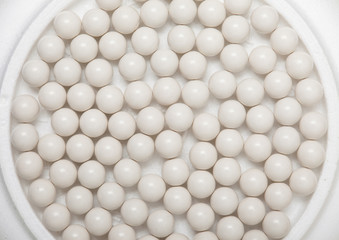 white balls