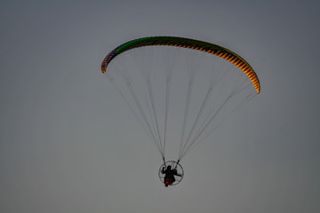paraglider in the sky