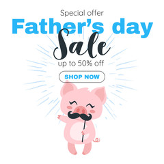 Father day banner sale template 