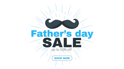 Father day banner sale template 