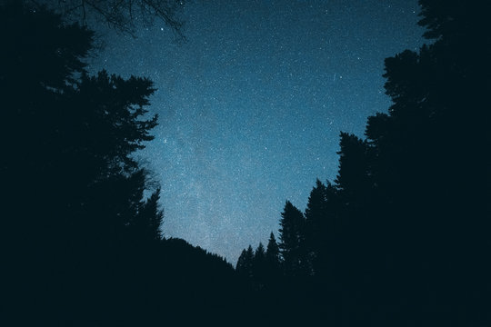 Stunning night scapes from the northern hemisphere on Bowen Island British Columbia Canada stars and the milky way