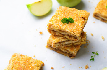 Apple Pie Bars, Crumble Cake, Homemade Dessert