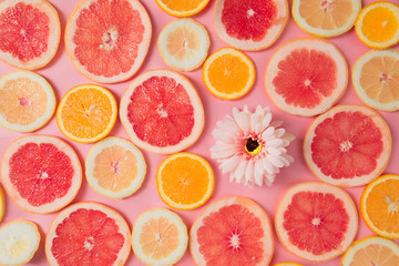 Citrus pattern background concept.