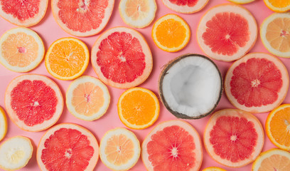 Citrus pattern background concept.