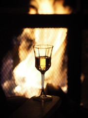 A Glass of wine in the evening