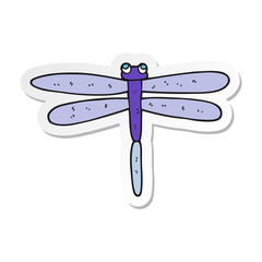 sticker of a cartoon bug