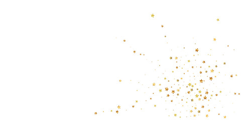 Gold stars random luxury sparkling confetti. Scatt