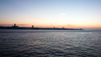Fototapeta na wymiar River Mersey Liverpool Sunrise