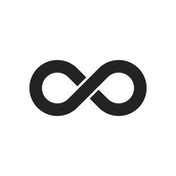 Infinity sign icon. Vector.