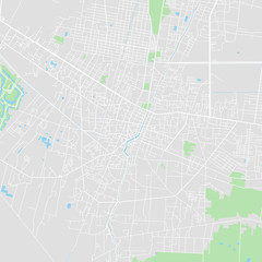 Downtown vector map of Siem Reap, Cambodia