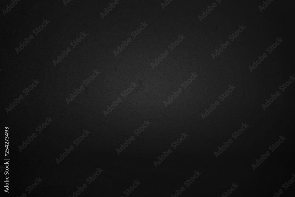 Aufkleber Simple black background texture with gray gradient light abstract use us for backdrop or logo or text composition for magazine or graphic design background