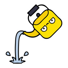 cute cartoon pouring kettle
