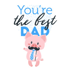 Father day greeting card template