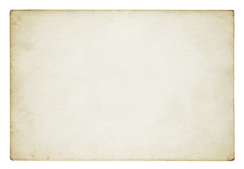 Vintage paper background isolated - (clipping path included) 