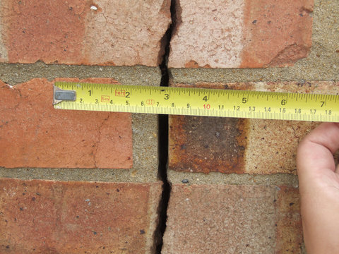 brickwork crack