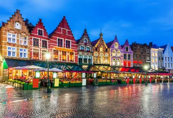Fotobehang Brugge, België. © SCStock