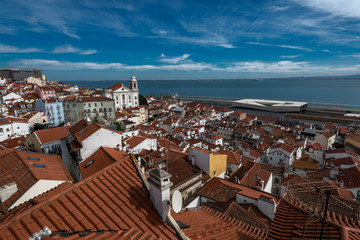 Historic old district Alfama,  Lisbon, Portugal