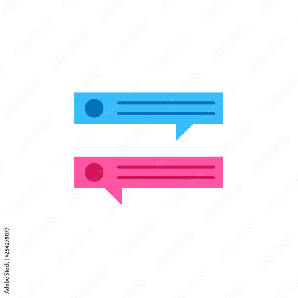 Poster chat, dialog window color icon. element of color chat icon. premium quality graphic design icon. sig