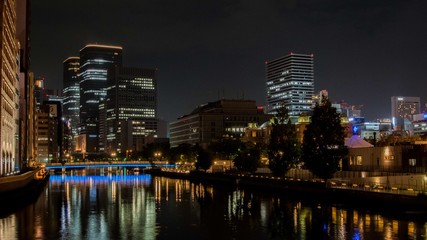 Fototapeta na wymiar Osaka at Night