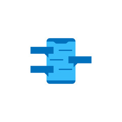 Chat, mobile color icon. Element of color chat icon. Premium quality graphic design icon. Signs and symbols collection icon for websites, web design, mobile app