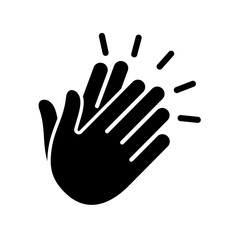 Obraz premium Hands clapping icon. Vector
