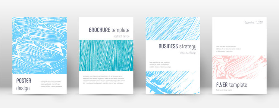 Cover page design template. Minimalistic brochure 