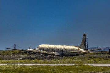 Wrecked portuguese plane