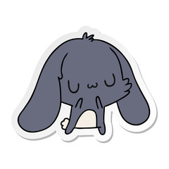 sticker cartoon kawaii cute furry bunny
